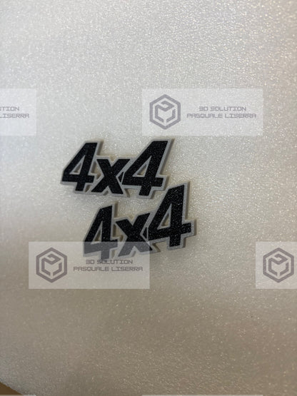 Coppia (2) di scritte "4x4" per Fiat Panda Sisley