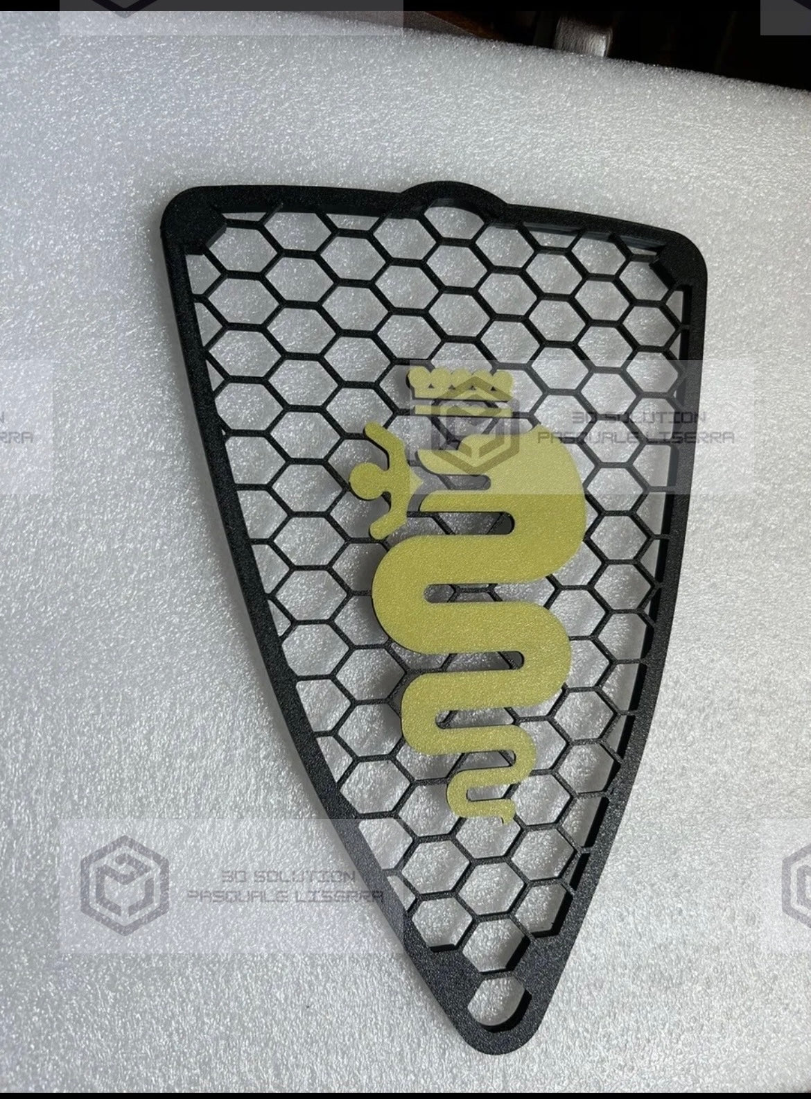 Griglia A Nido D'Ape Alfa Romeo Mito 2008-2015 Con Biscione