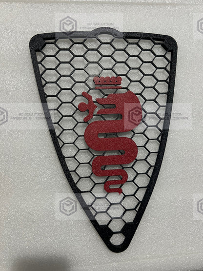 Griglia A Nido D'Ape Alfa Romeo Mito 2008-2015 Con Biscione