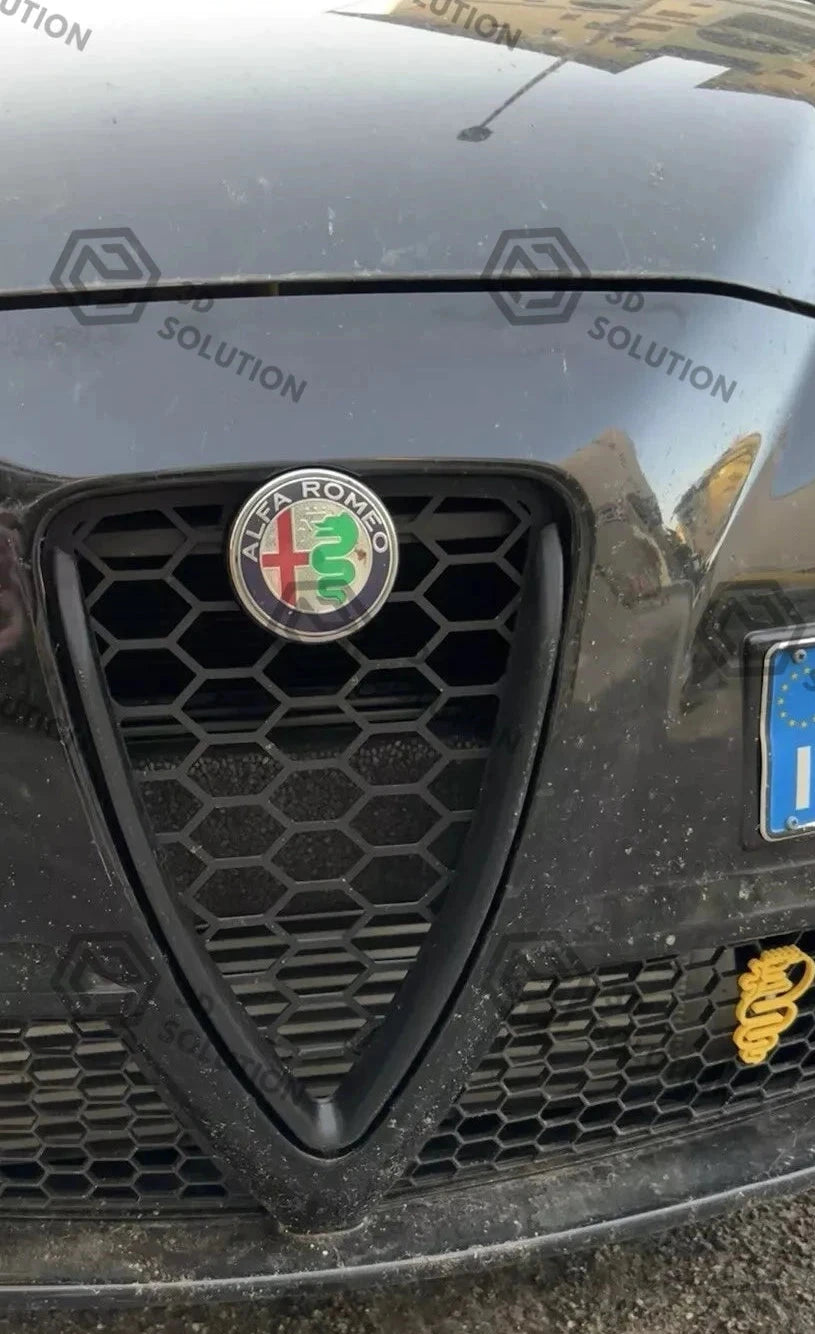 Griglia a nido d'ape con cornice a "V" per Alfa Romeo MiTo (2008-2011)